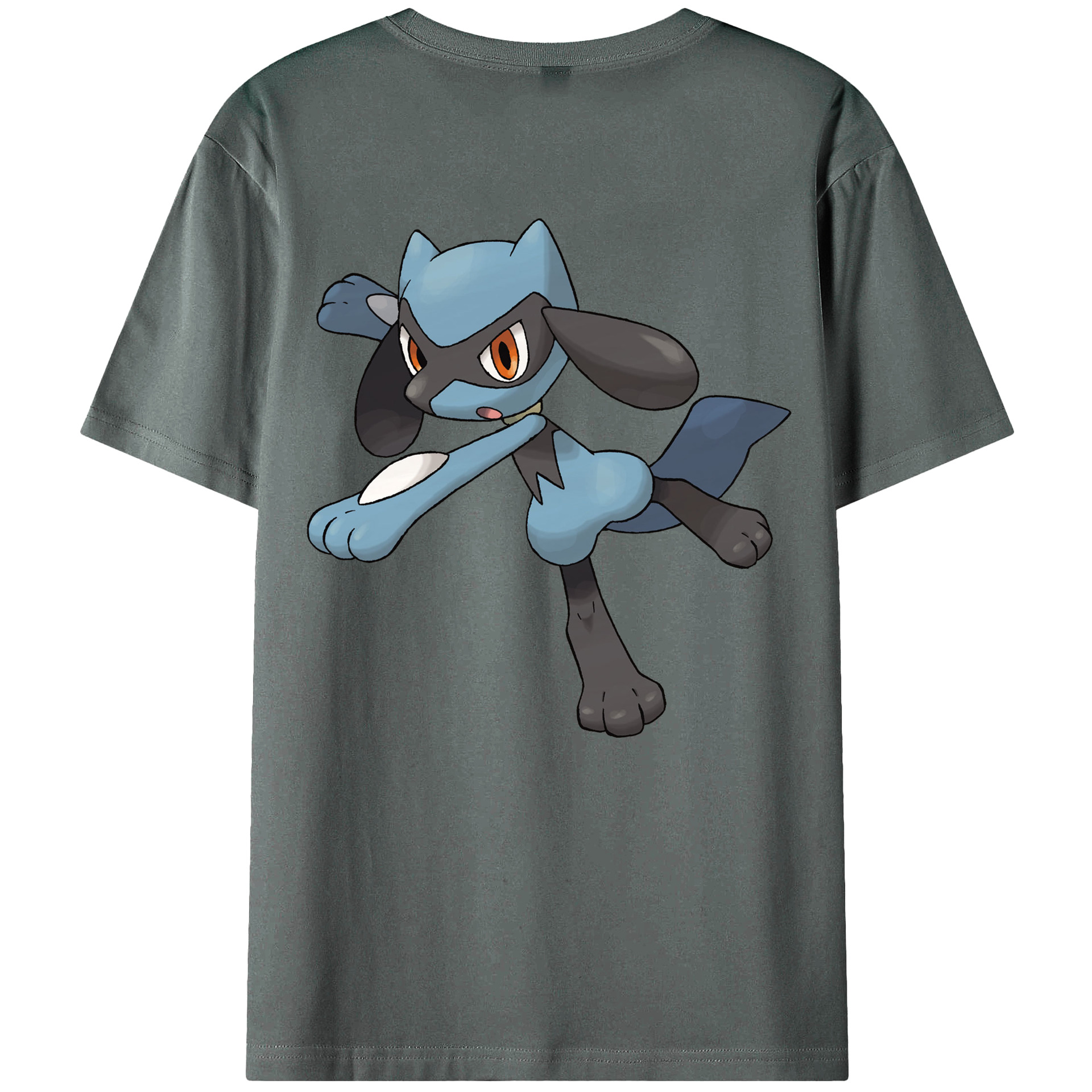 （画像用） ポケットモンスター Pokémon 綿100％ メンズ半袖Tシャツ（バックプリント） 通気性